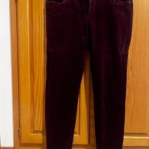 Kut from the Kloth Deep Purple Velvet Pants